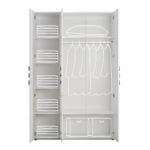 Space three-door wardrobe
