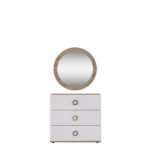 Space dresser with mirror