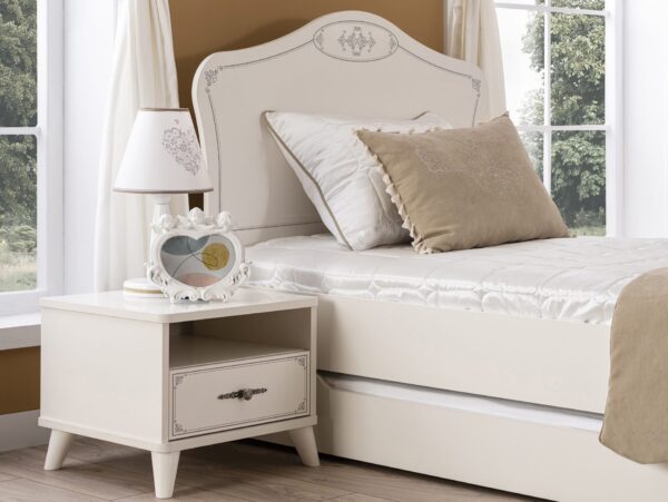 pearl s nightstand and bed