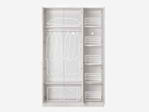 Pearl three door wardrobe