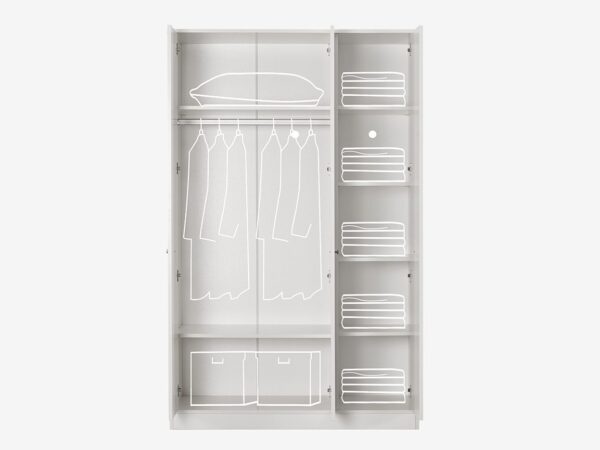 Perlas30337 Pearl three door wardrobe