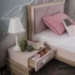 closeup of angel city nightstand