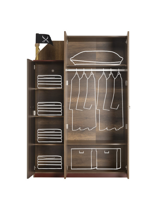 korsan0647 Pirate three-door wardrobe