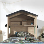 Camp bed closeup