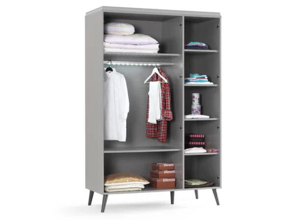 luna-gray-3-door-wardrobe Luna Gray Three-Door Wardrobe
