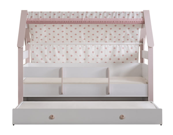 montesori23284 Montessori pink s bed with pull out bed