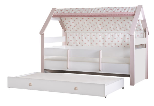 montesori23286 Montessori pink s bed with pull out bed
