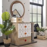 Montessori hut dresser with mirror