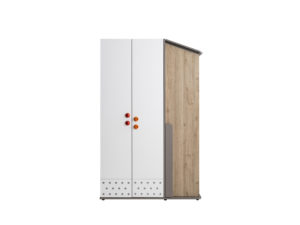 Montessori hut three-door wardrobe