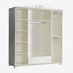 Pink freesie four-door wardrobe
