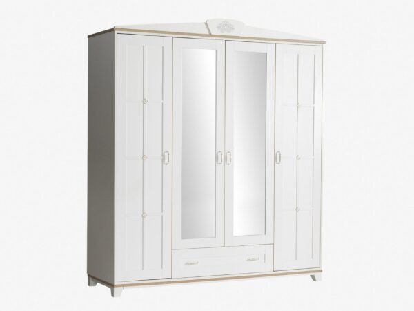 Pink Freesie Wardrobe 4 Doors
