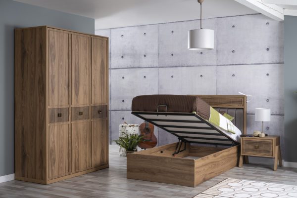 Trio bed with storage
