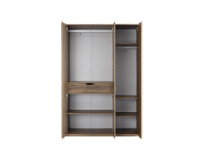 Trio three door wardrobe