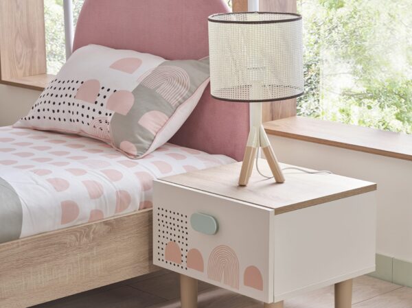 bonie nighstand and lampshade