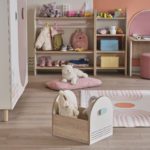 closeup of bonie toy box and caroet