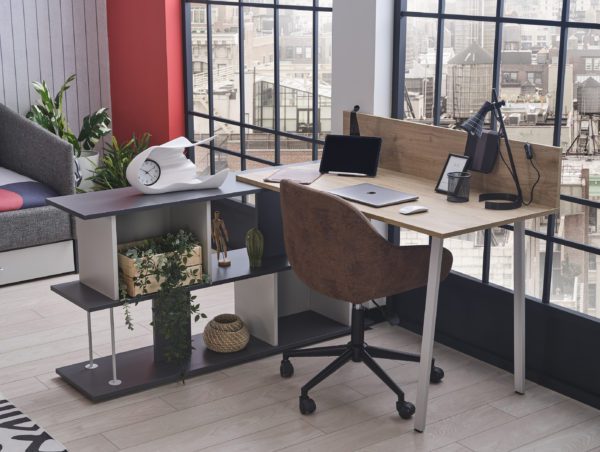 harvey shelf, study table, and chair