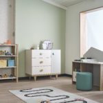 maudi dresser, shelf, study table, and chair