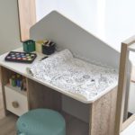 closeup of maudi study table and chair