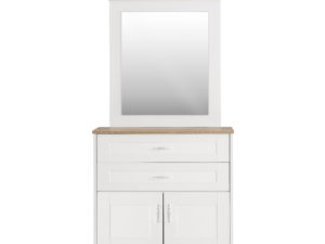 Pink freesie dresser with mirror