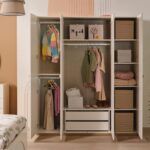 Louis Four Door Wardrobe with Mirror