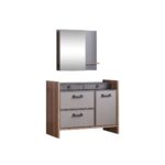 Action dresser with mirror