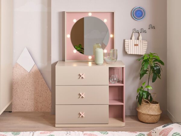 dresser-and-mirror-nordic Nordic Dresser with Mirror