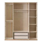Louis Four Door Wardrobe with Mirror