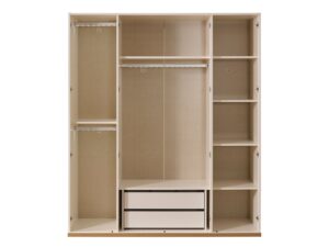 Louis Four Door Wardrobe with Mirror