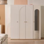 Louis Four Door Wardrobe with Mirror