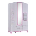 Little Princess Two-Door Wardrobe with Mirror