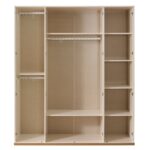 Louis Four Door Wardrobe with Mirror
