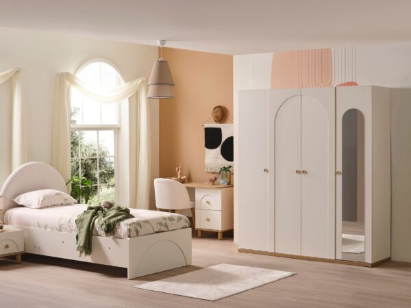 louis-four-door-wardrobe-mirror Louis Four Door Wardrobe with Mirror