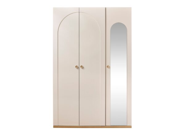 Louis Three Door Wardrobe with Mirror