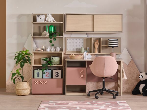 nordic-pink-bookcase Nordic Bookcase