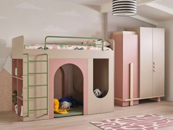 pink-bunk-bed-nordic Nordic bunk bed