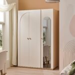 Louis Three Door Wardrobe with Mirror