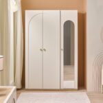 Louis Three Door Wardrobe with Mirror