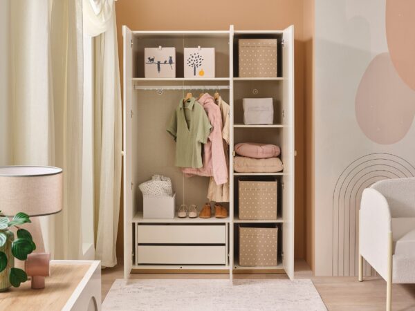 three-door-wardrobe-with-mirror-louis Louis Three Door Wardrobe with Mirror