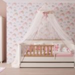 Pink freesie toddler room