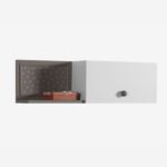 Houses shelving unit