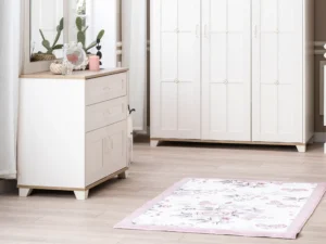 Pink freesie carpet