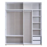 space 4-door wardrobe